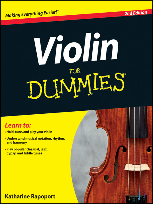 Cover of Violin For Dummies, 2nd Edition, Enhanced Edition